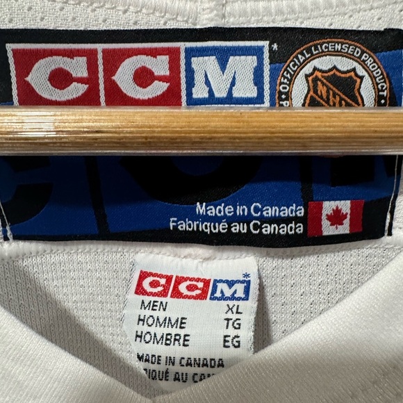 Vtg CCM Centre Ice Toronto Maple Leafs Practice NHL Hockey Jersey - Picture 6 of 14